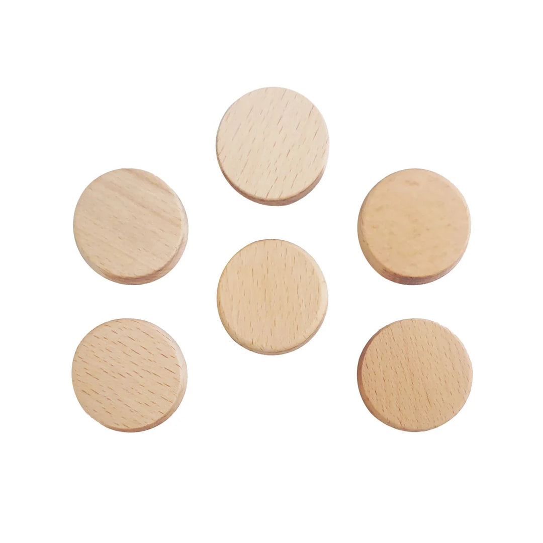 Newel Post Fastener Accessory Wood Plugs 6 Pack - 1.5" - All Things Stairs