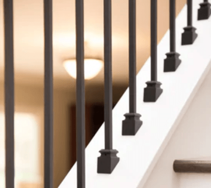 PLA44 | Plain Iron Baluster | 2555 | 1/2" Square - All Things Stairs