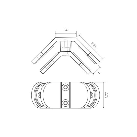 90˚ Glass Alignment Clips