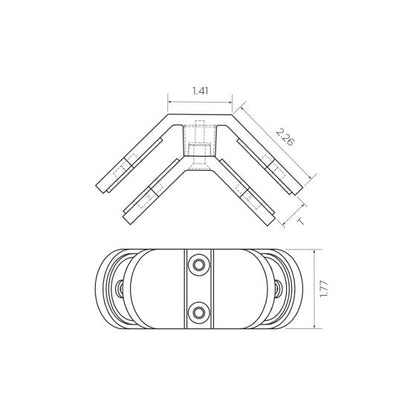 90˚ Glass Alignment Clips