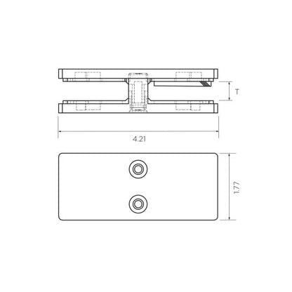 180˚ Glass Alignment Clips