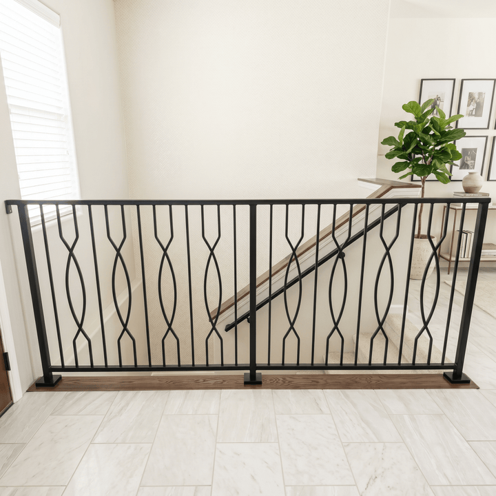 T85 | Iron Baluster | Double Helix | 1/2" x 44" - All Things Stairs