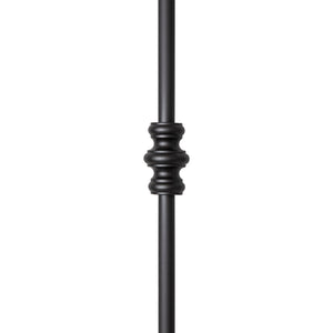 Iron Baluster | Double Knuckle | Round | Satin Black | 5/8" x 44" | Ascension