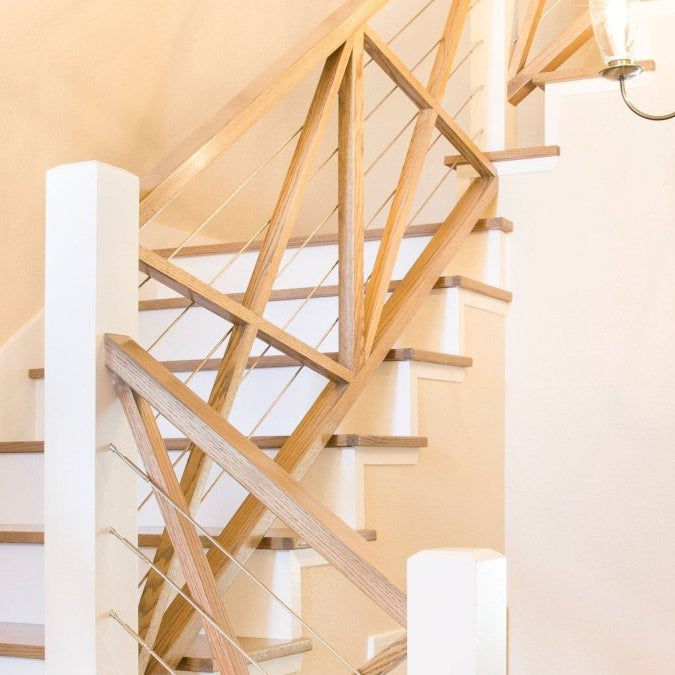 6002 | Rectangle Profile Handrail | 4ft to 16ft - All Things Stairs