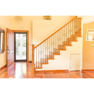 T72 - Iron Baluster - Single Circle - 1/2" x 44"