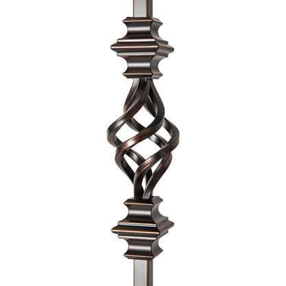 Iron Baluster | Basket with Knuckles | 1/2" x 44"