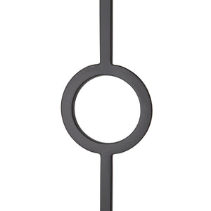 T73 - Iron Baluster - Double Circle - 1/2" x 44"
