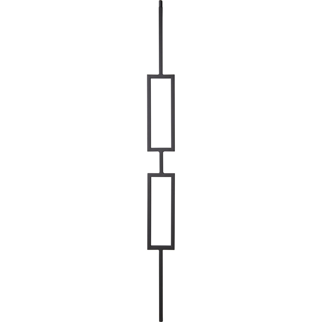 T82 - Iron Baluster - Double Rectangle - 1/2" x 44"