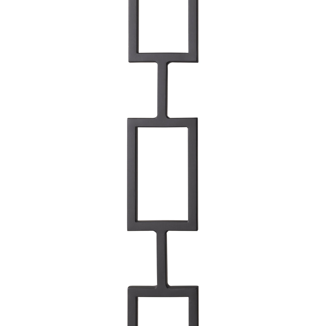 CLEARANCE | T83 | Iron Baluster | Triple Rectangle | 1/2" x 44" | SATIN BLACK