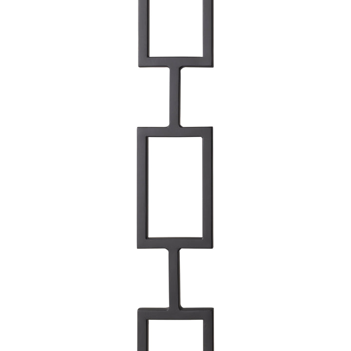 CLEARANCE | T83 | Iron Baluster | Triple Rectangle | 1/2" x 44" | SATIN BLACK