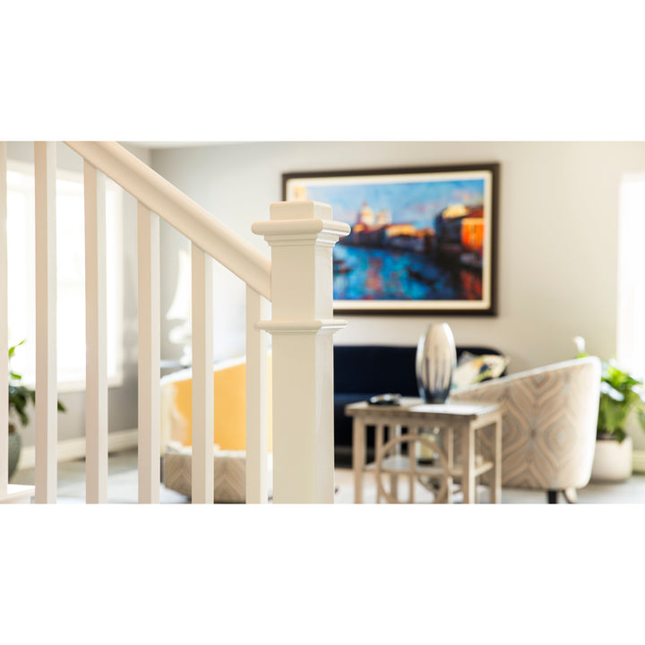 CLEARANCE 960 | Box Newel | Plain Style With Pedestal | 48" x 4 1/2"