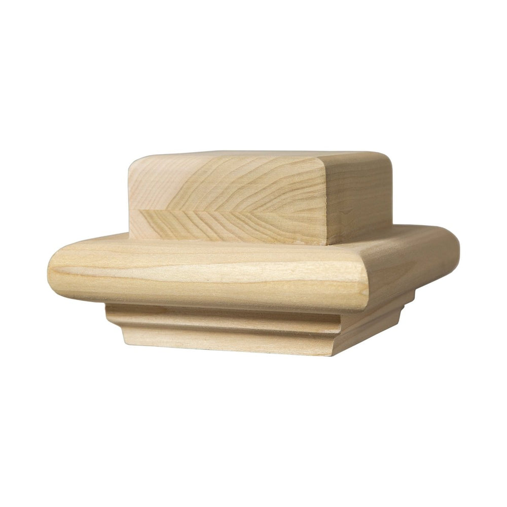 A350 | Box Newel Cap | "A" Style Flat Top | Fits 3 1/2" Post - All Things Stairs