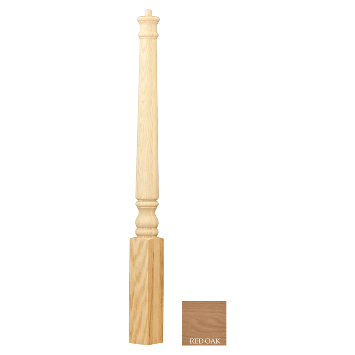 C - 4010 | Traditional Starting Newel | 48" - All Things Stairs