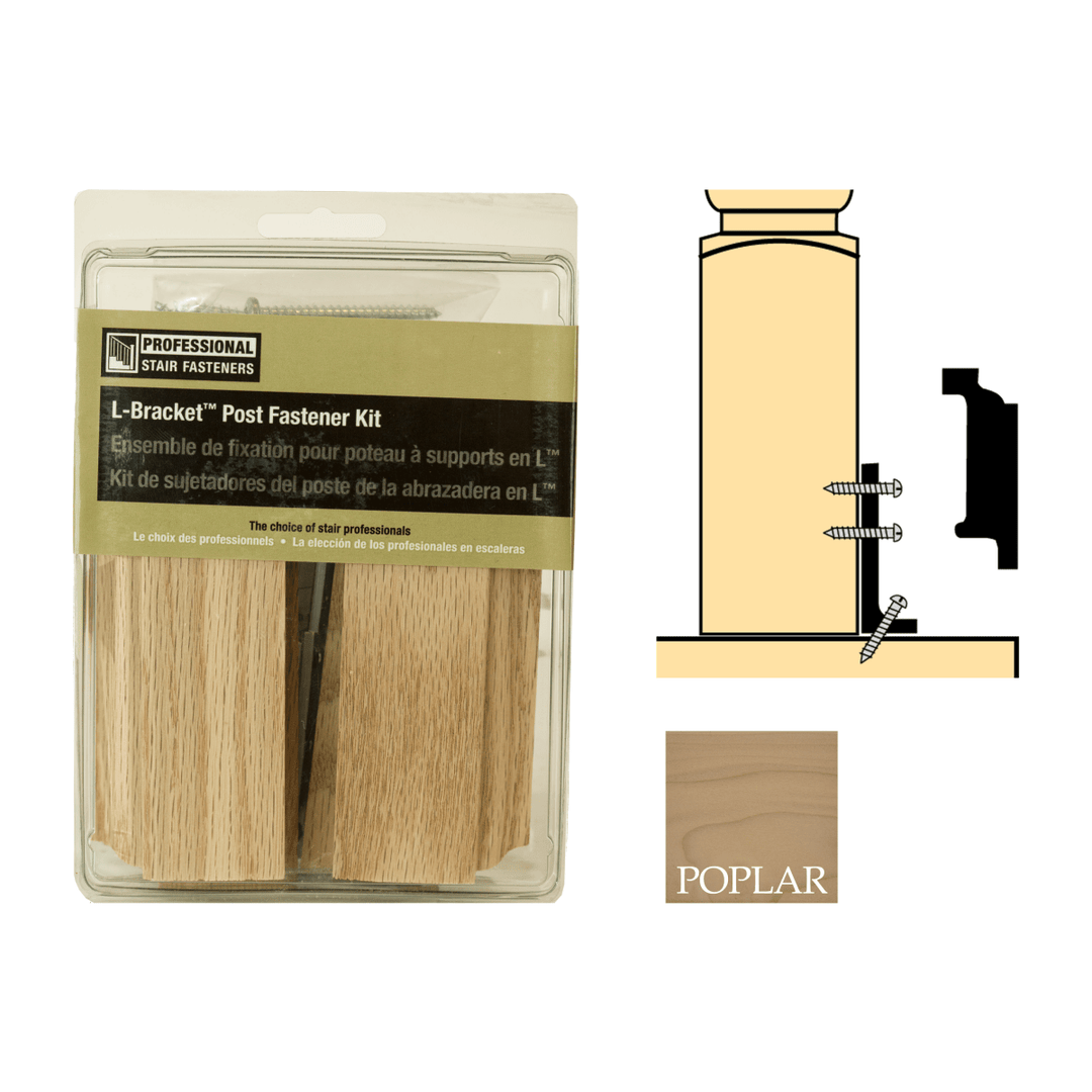C3505 | L Bracket Post Fastener | 3 1/2" - All Things Stairs