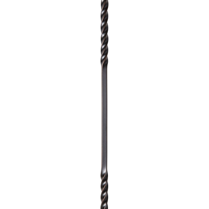 CLEARANCE | T03 | Iron Baluster | Double Twist | 1/2" x 44" PEWTER - All Things Stairs