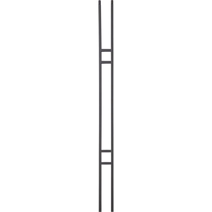 T19 | Iron Baluster | Craftsman Double Panel | 1/2" x 44" - All Things Stairs
