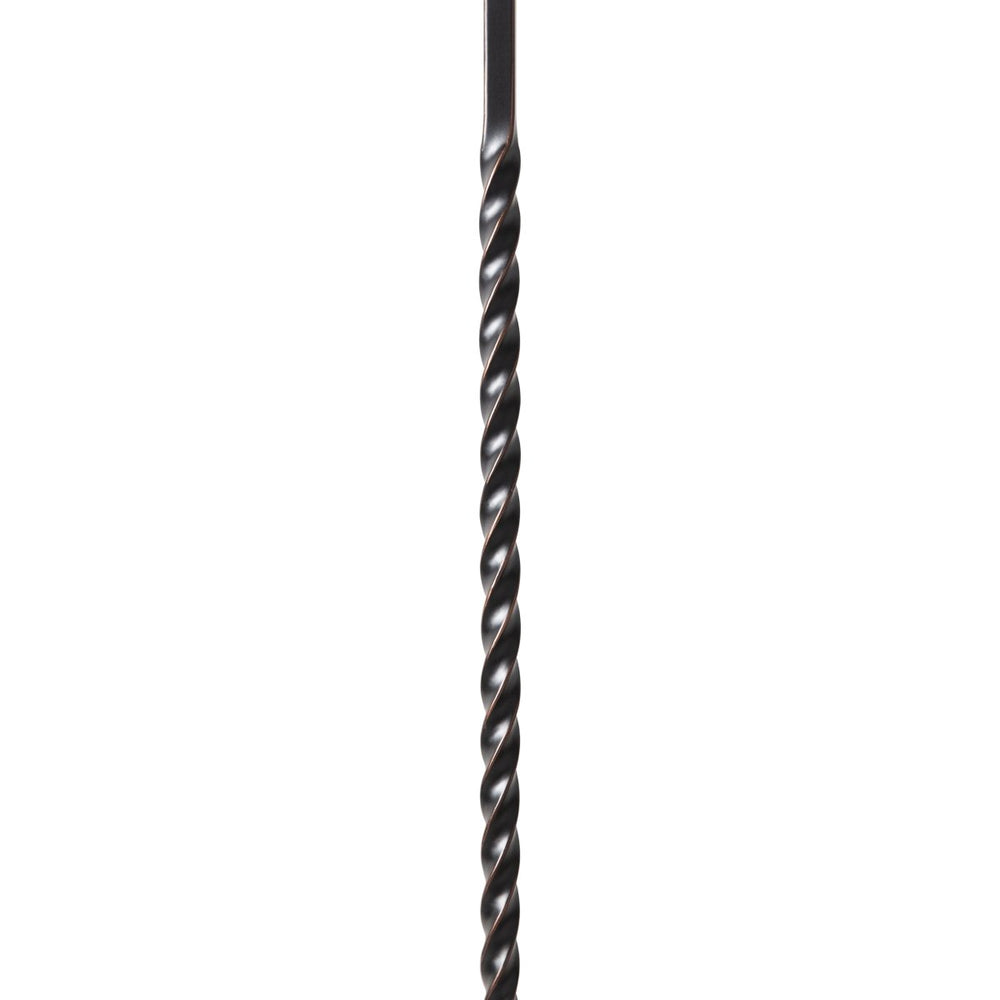 T27 | Iron Baluster | 20 Inch Twist | 1/2" x 44" - All Things Stairs