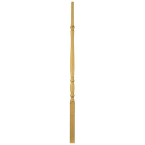 908 - Wood Baluster - Bordeaux Pin Top - 1-1/4"